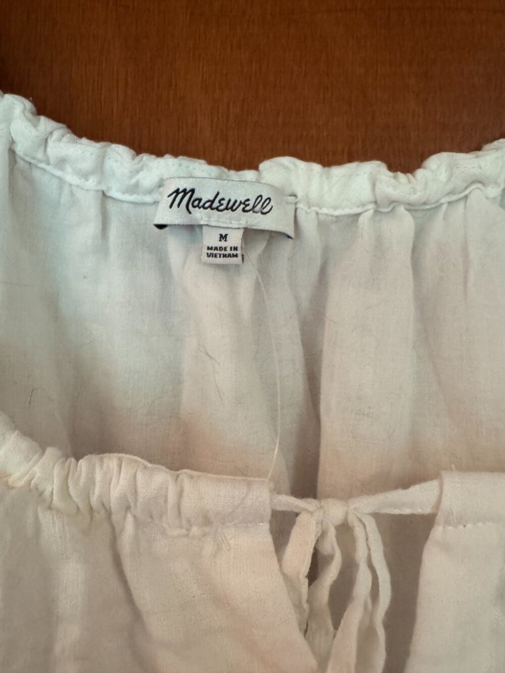 Madewell, Sophia Midi Dress in Seersucker Check, White, M - Picture 3 of 4